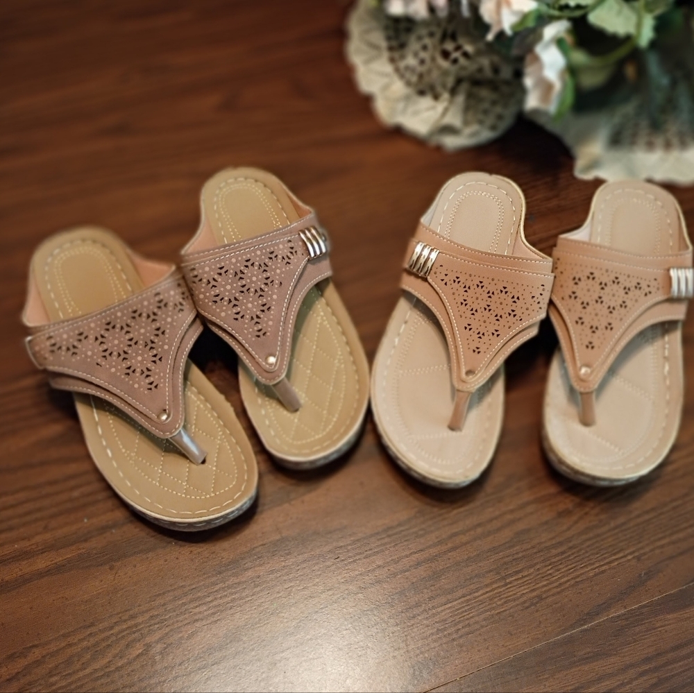 Elegant Beige Women's Sandals